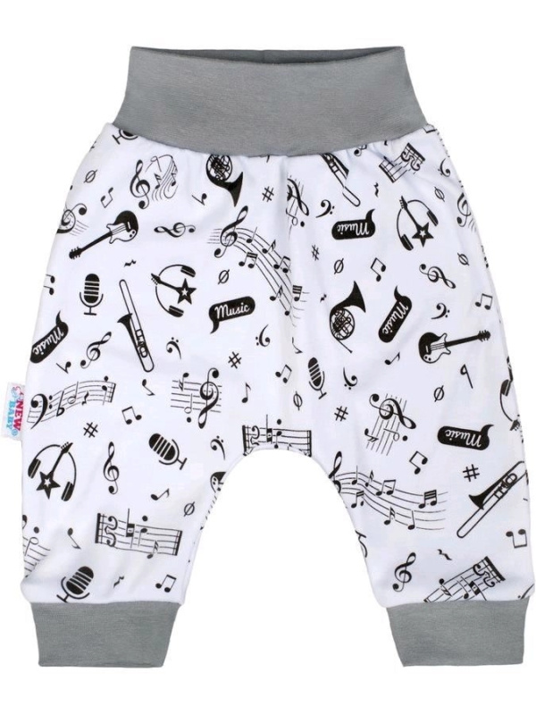 kojenecké bavlněné polodupačky new baby music 68 (4–6 měsíců)