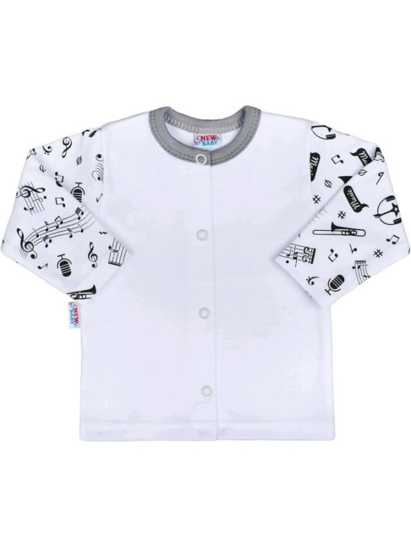 kojenecký bavlněný kabátek new baby music 68 (4–6 měsíců)