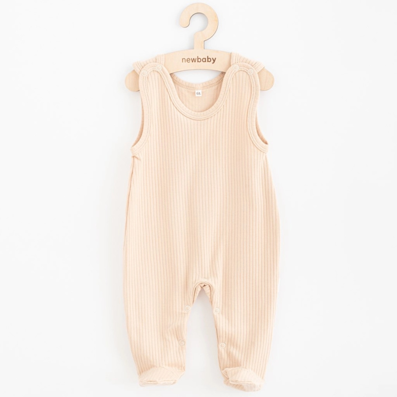 kojenecké bavlněné dupačky new baby practical béžové 80