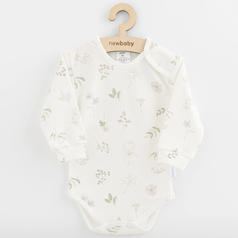 dětské bavlněné body s dlouhým rukávem new baby zoe