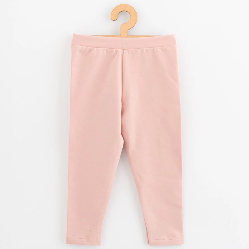 dívčí legíny z teplákoviny new baby kindergarten světle růžové
