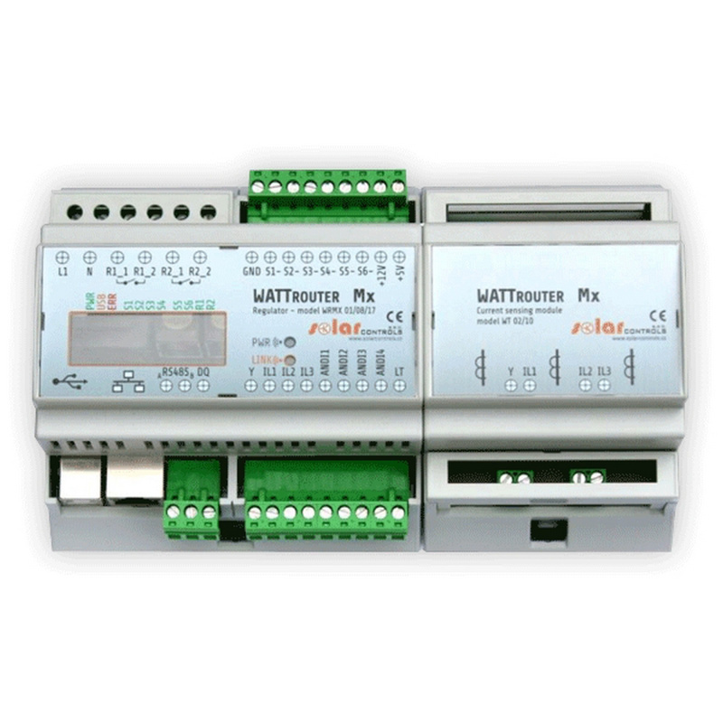 Regulátor a měřicí modul Solar Controls WATTrouter Mx