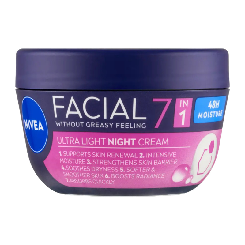 NIVEA Hydratační noční krém 7v1 Facial 100 ml