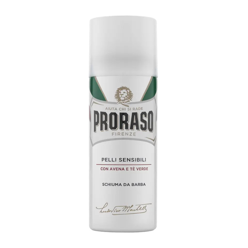Proraso Cestovní pěna na holení pro citlivou pokožku Zelený čaj 50 ml