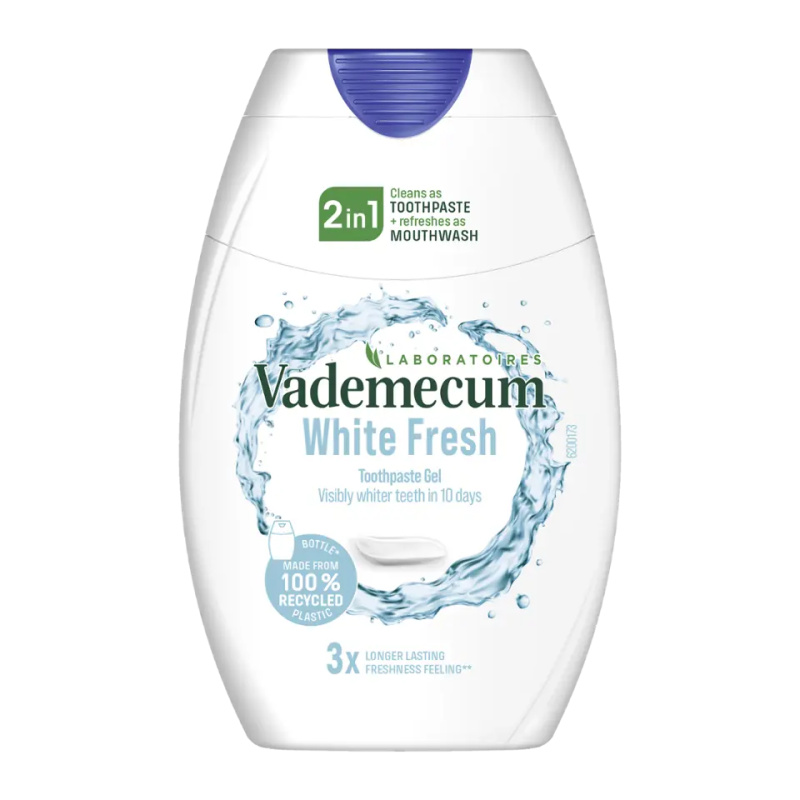 Vademecum Gelová zubní pasta 2v1 White Fresh 75 ml