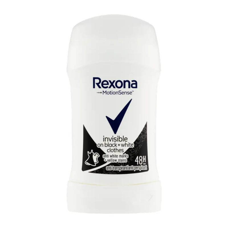 Rexona Antiperspirant tuhý pro ženy Invisible Black+White 40 ml