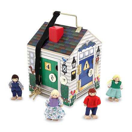 Melissa & Doug Domek se zvonky a zámky