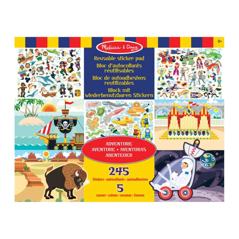 Melissa & Doug znovupoužitelné samolepky dobrodružství