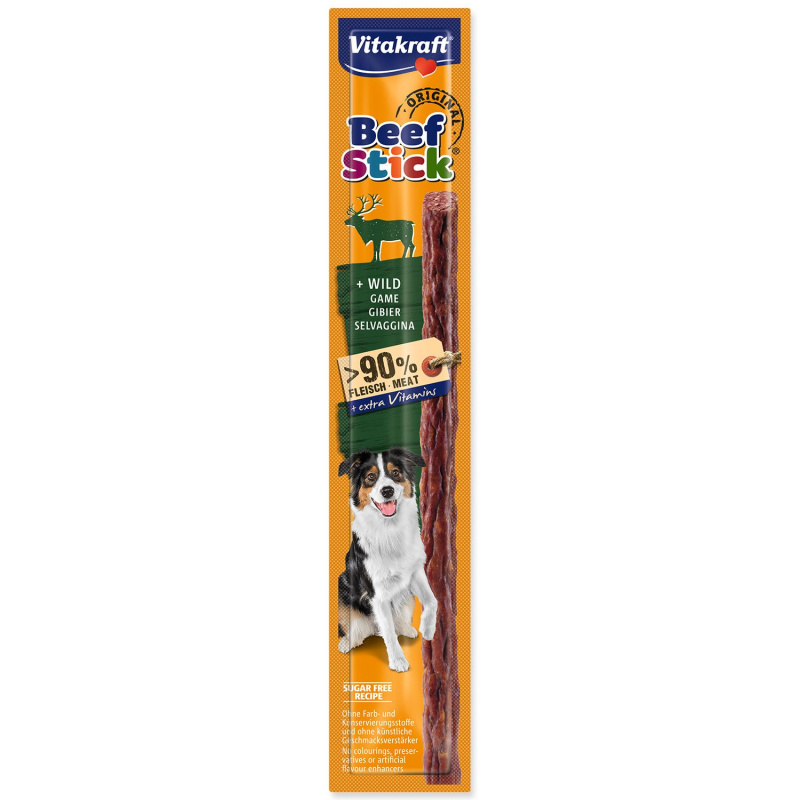 Pochoutka Vitakraft Beef Stick zvěřina, tyčinka 12 g