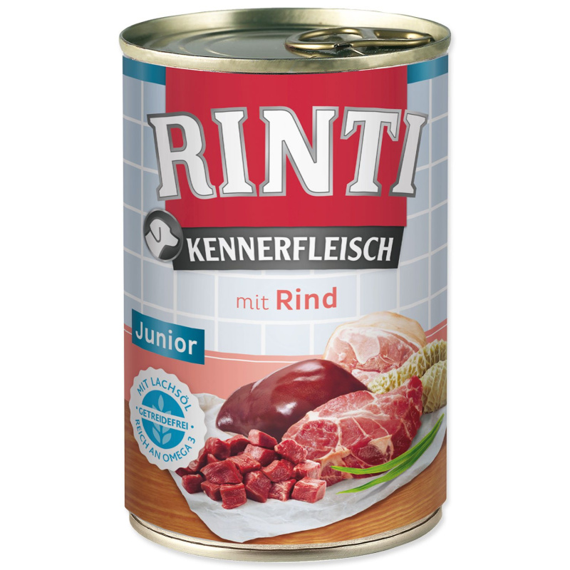 Konzerva Rinti Kennerfleisch Junior hovězí 400 g