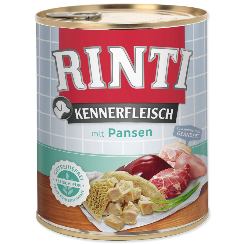 Konzerva Rinti Kennerfleisch Adult žaludky 800 g