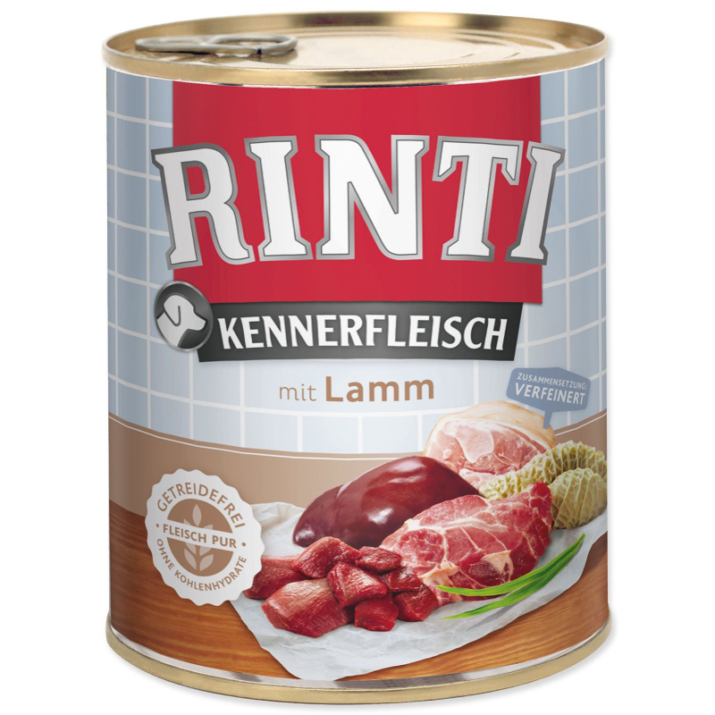 Konzerva Rinti Kennerfleisch Adult jehně 800 g