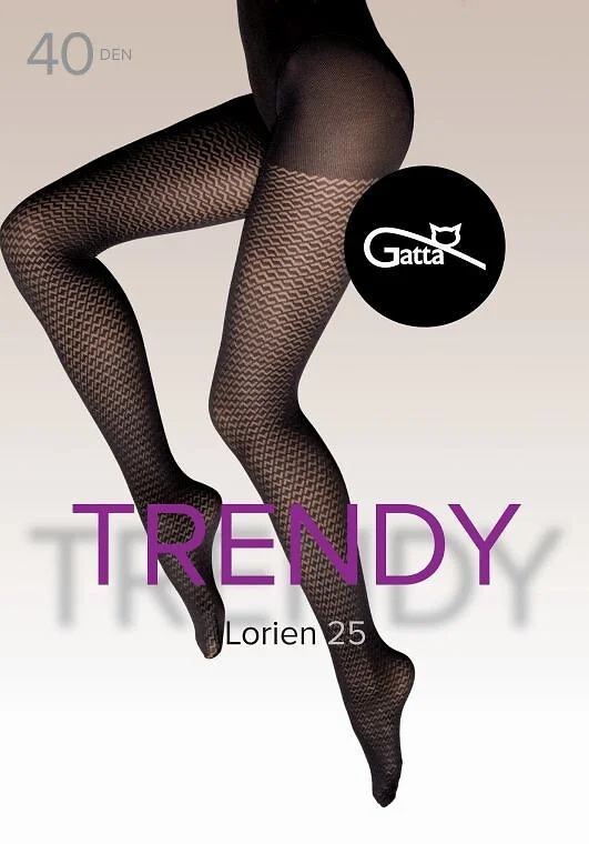 Punčocháče Gatta Lorien 25 40 den 2-4 nero 2-S