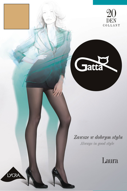 Silonkové punčocháče Gatta LAURA 20 Barva: Béžová, Velikost: 4-L