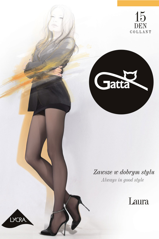 Silonkové punčocháče Gatta Laura 15 Barva: Černá, Velikost: 4-L