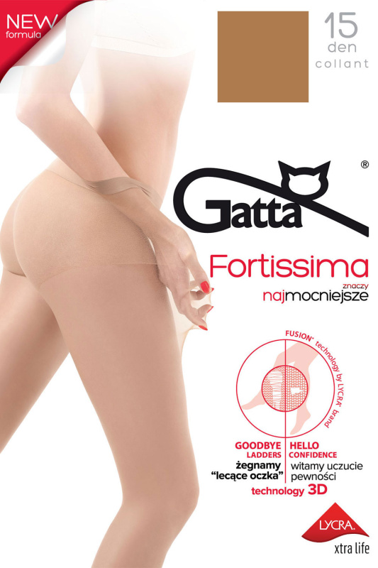 Silonkové punčocháče Gatta Fortissima 15 Barva: Béžová, Velikost: S
