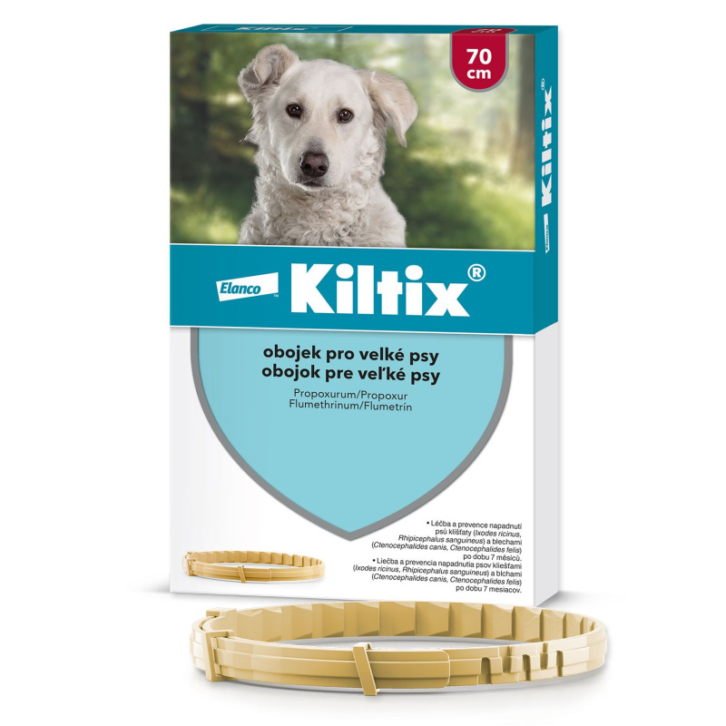 Obojek Kiltix antiparazitní 70 cm