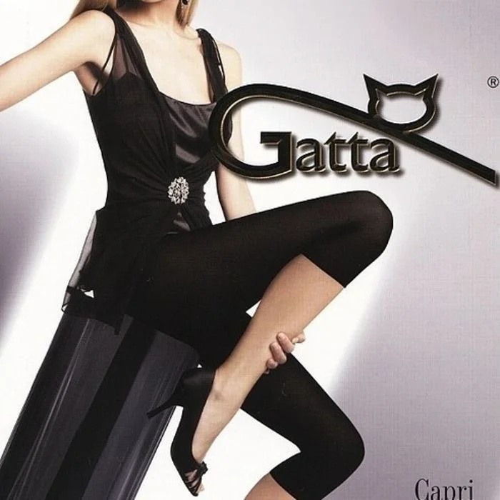 Dámské legíny Capri 100 den - Gatta 2-S khaki-tm.Zelená