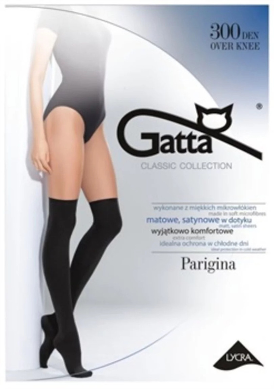 Dámské punčochy Parigina 300den - Gatta UNI černá