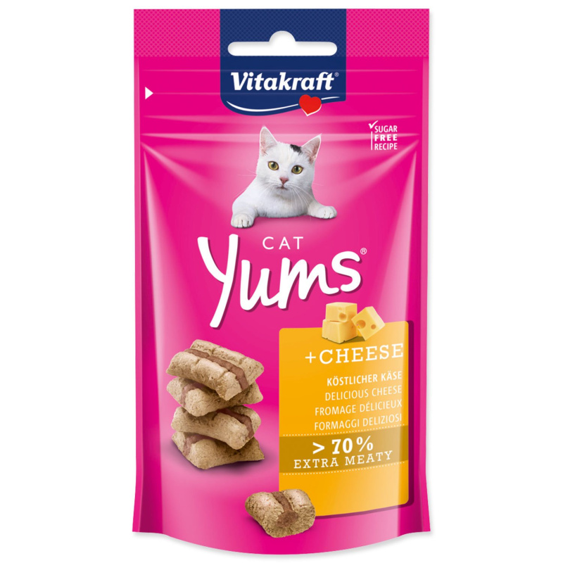 Pochoutka Vitakraft Cat Yums se sýrem 40 g