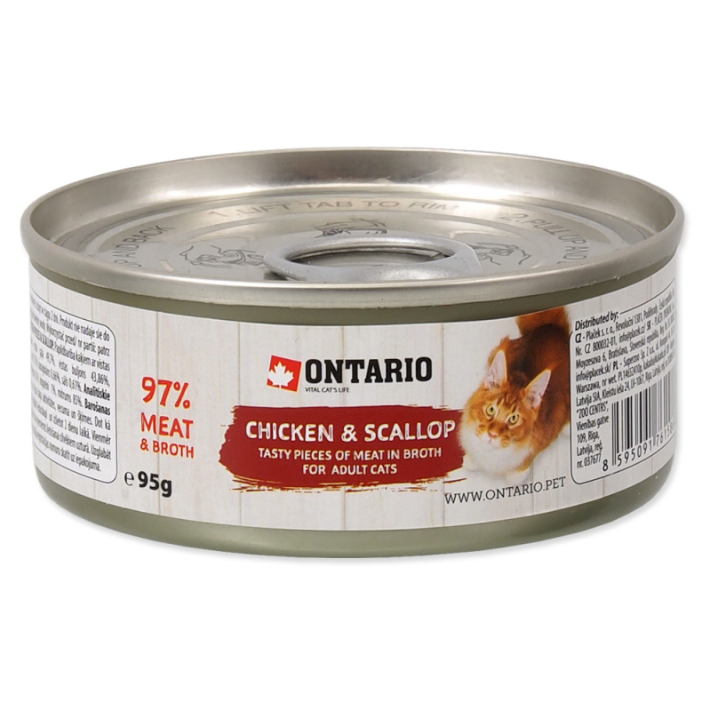 ONTARIO Konzerva kuřecí kousky s mušlemi 95 g