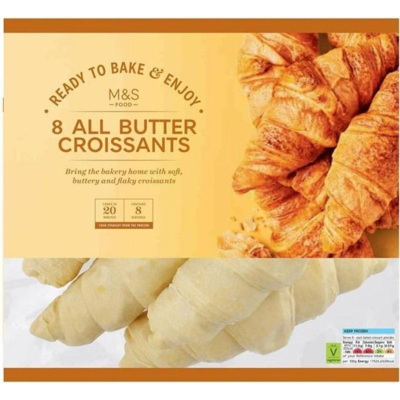 Marks & Spencer Francouzské croissanty z listového těsta k dopečení
