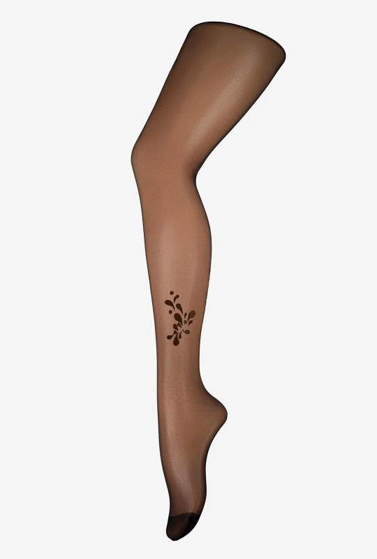 Punčocháče Gatta Trendy Tattoo wz.26 20 den 2-4 nero 3-M