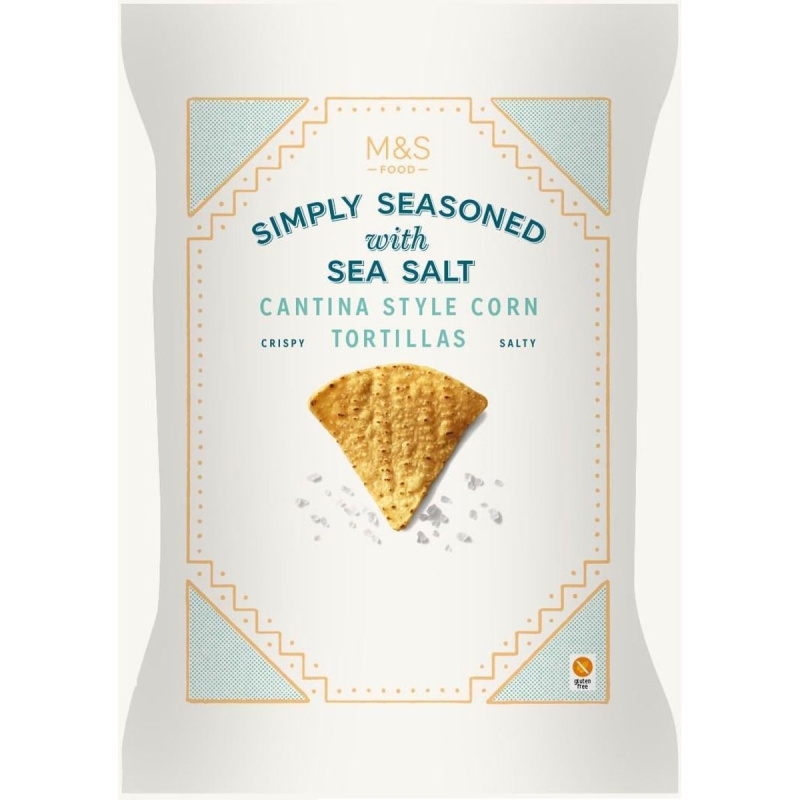 Marks & Spencer Jemně solené kukuřičné tortillové lupínky