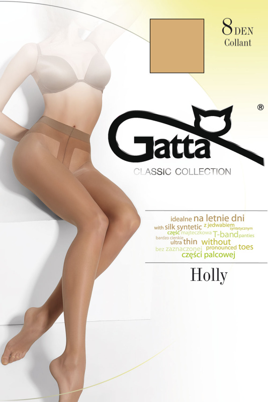 Silonkové punčocháče Gatta HOLLY Barva: Hnědá, Velikost: 4-L
