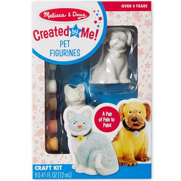Kreativní sada - Figurky k vymalování, Pes a kočka  (M&amp;D)