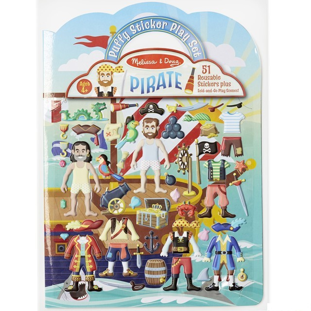 Samolepky - Deluxe sešit, Piráti, 51ks (M&amp;D)