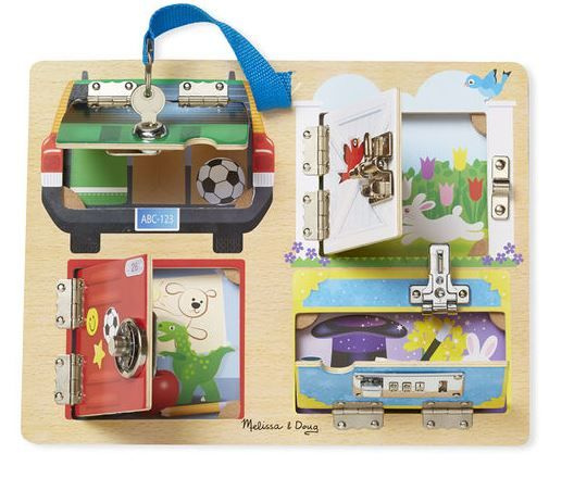 Puzzle motorické - Se zámky a klíčem (M&amp;D)