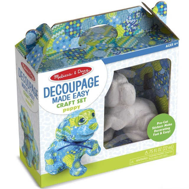 Kreativní sada - Decoupage, Štěně (M&amp;D)