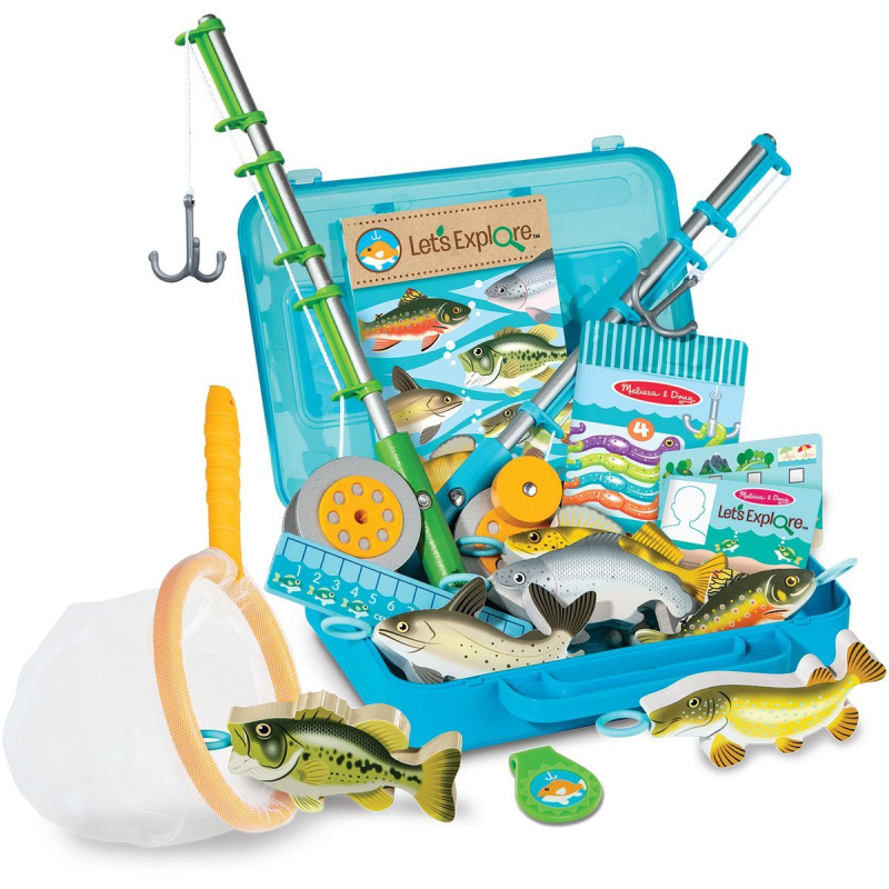 Dětský rybolov - Sada na rybaření v kufříku (M&amp;D)
