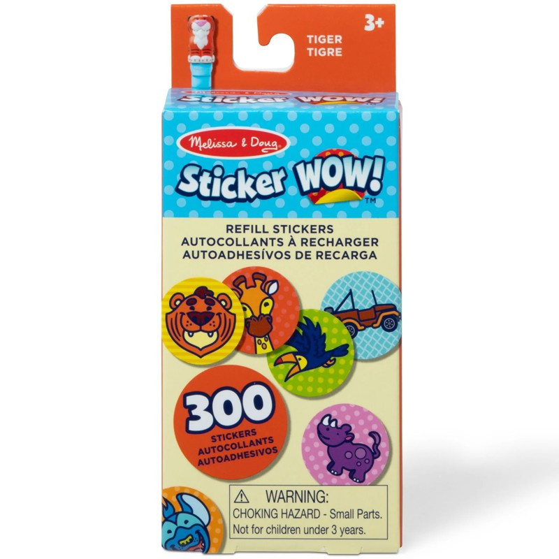 Samolepky - Sticker WOW! náplň, Tygr (M&amp;D)
