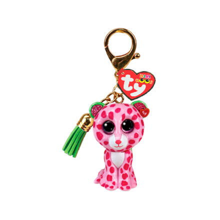 TY Mini Boos Clip GLAMOUR - růžový leopard