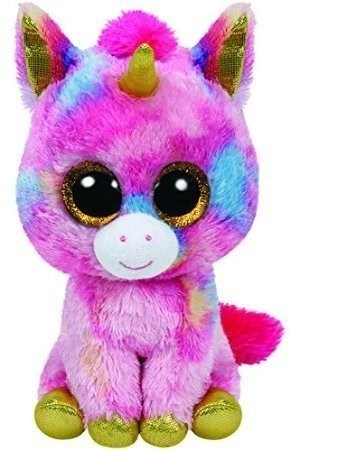 TY Beanie Boos Fantasia barevný maskot jednorožec 15 cm
