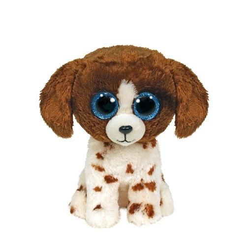 Ty Beanie Boos Maskot hnědobílý pes - Muddles 15 cm