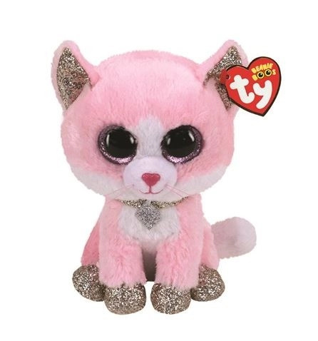 Meteor TY Beanie Boos FIONA - růžová kočka, 15 cm (3)