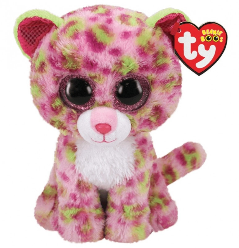 TY Beanie Boos LAINEY - růžový leopard