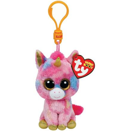 TY Meteor Beanie Boos FANTASIA - vícebarevný jednorožec 8.5 cm clip