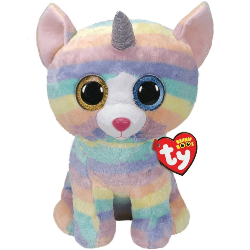 TY Beanie Boos Jednorožec Kočka maskot Heather 42cm