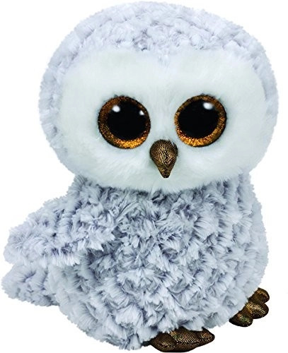 Maskotka TY Beanie Boos Owlette - Bílá sova 24 cm