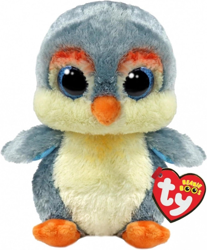 TY Beanie Boos FISHER 15 cm - šedý tučňák