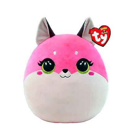 TY Squishy Beanies ROXIE, 22 cm - růžová liška