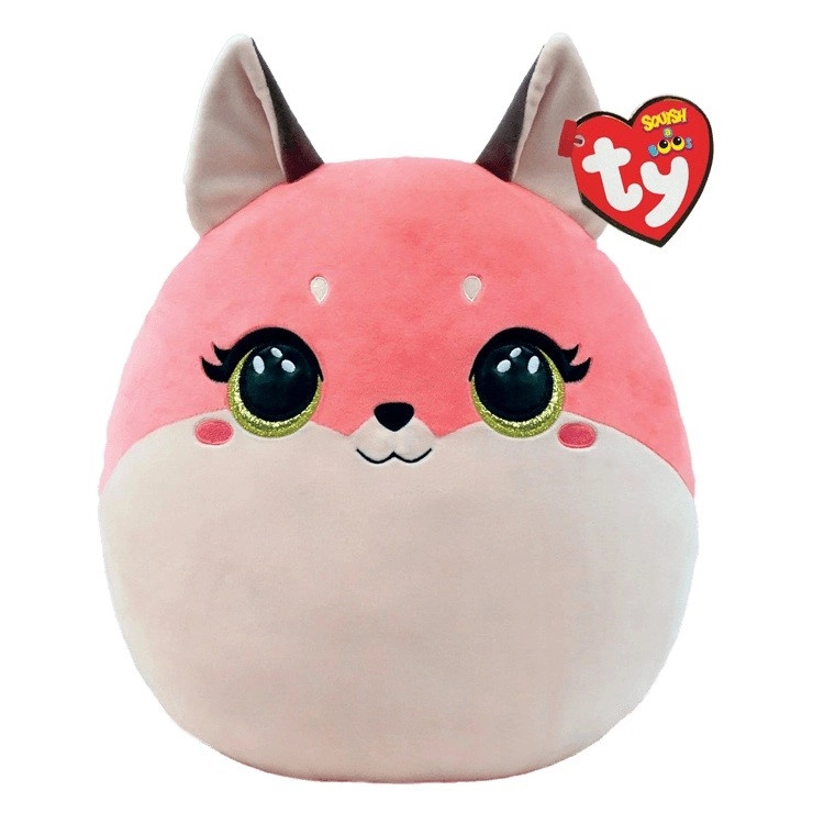 TY Squishy Beanies ROXIE, 22 cm - růžová liška