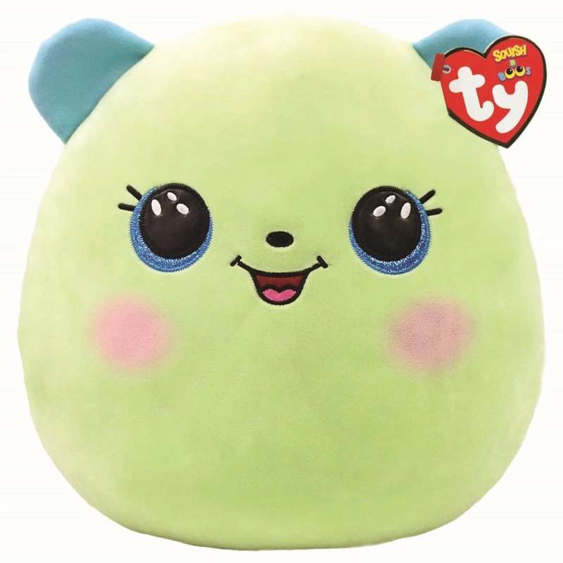 TY Squish-A-Boo plyšový polštářek medvěd Clover 25 cm - 1 kus