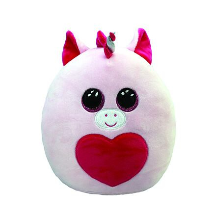 Meteor TY Squishy Beanies FRANCY, 22 cm - růžový jednorožec se srdcem (1)