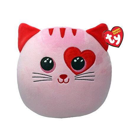 TY Squishy Beanies FLIRT růžová kočička 1 22 cm