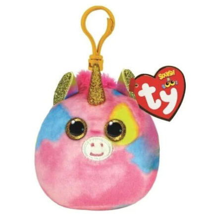TY Squishy Beanies FANTASIA přívěsek 8,5 cm - barevný jednorožec